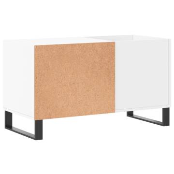 Stylish White Record Cabinet | 85x38x48 cm - Hipomarket UK