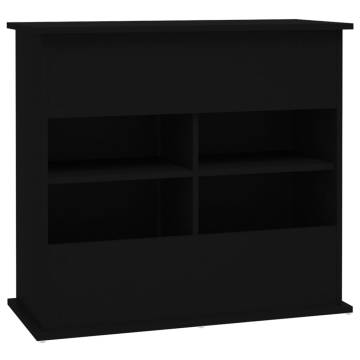 Stylish Aquarium Stand - Black 81x36x73 cm Engineered Wood