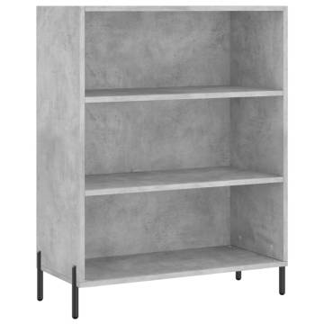 Stylish Highboard Concrete Grey | 69.5x34x180 cm | Hipomarket