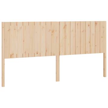 Stylish Solid Wood Pine Bed Headboard | 185.5x4x100 cm