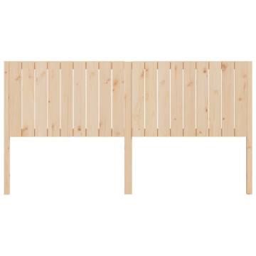 Stylish Solid Wood Pine Bed Headboard | 185.5x4x100 cm