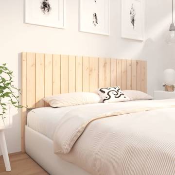 Stylish Solid Wood Pine Bed Headboard | 185.5x4x100 cm