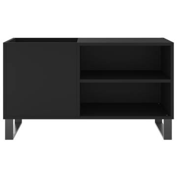 Record Cabinet Black 85x38x48 cm - Durable Vinyl Storage