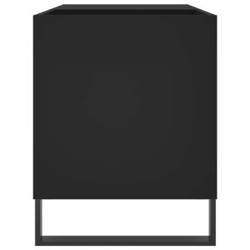 Record Cabinet Black 85x38x48 cm - Durable Vinyl Storage