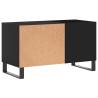 Record Cabinet Black 85x38x48 cm - Durable Vinyl Storage