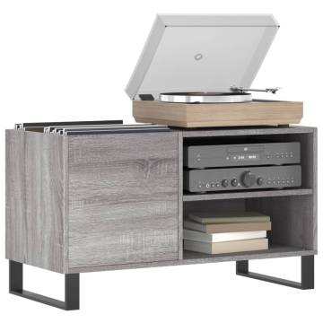 Record Cabinet Grey Sonoma - Stylish Vinyl Storage | HipoMarket