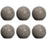 Bolsius Rustic Ball Candle 80mm Taupe - Set of 6 | HipoMarket