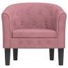 Elegant Pink Velvet Tub Chair for Stylish Interiors | HipoMarket