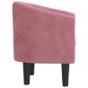 Elegant Pink Velvet Tub Chair for Stylish Interiors | HipoMarket