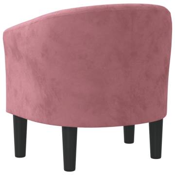 Elegant Pink Velvet Tub Chair for Stylish Interiors | HipoMarket