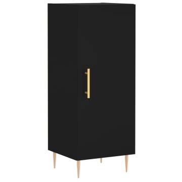 Stylish Highboard Black 34.5x34x180 cm | HipoMarket