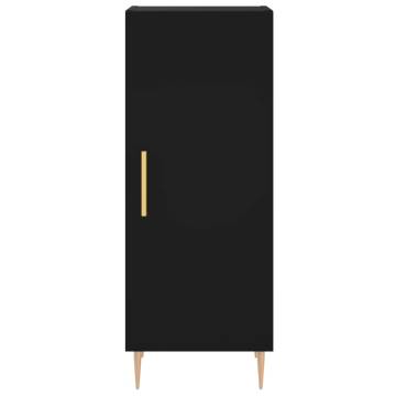 Stylish Highboard Black 34.5x34x180 cm | HipoMarket