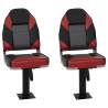 4 Piece Foldable Boat Seat Set - High Backrest Comfort