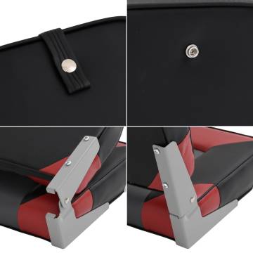 4 Piece Foldable Boat Seat Set - High Backrest Comfort