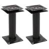  2 pcs Boat Seat Pedestals with 360° Seat Swivel Steel Size 18 x 18 x 33 cm Quantity in Package 2 