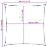 HDPE Sunshade Sail 4.5x4.5m Square Sand - Durable & UV Resistant