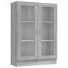 Vitrine Cabinet Grey Sonoma 82.5x30.5x115 cm | Hipomarket