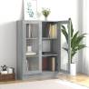 Vitrine Cabinet Grey Sonoma 82.5x30.5x115 cm | Hipomarket