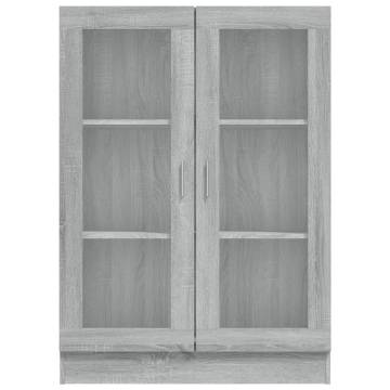 Vitrine Cabinet Grey Sonoma 82.5x30.5x115 cm | Hipomarket