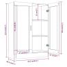 Vitrine Cabinet Grey Sonoma 82.5x30.5x115 cm | Hipomarket