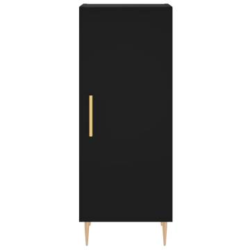 Stylish Highboard Black 34.5x34x180 cm - Hipomarket