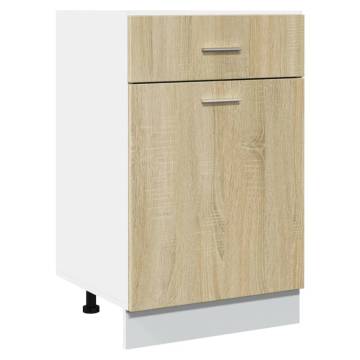 Sonoma Oak Drawer Bottom Cabinet - 50x46x81.5 cm | HipoMarket