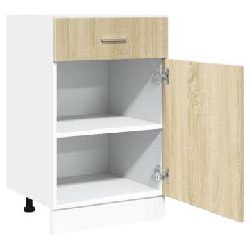 Sonoma Oak Drawer Bottom Cabinet - 50x46x81.5 cm | HipoMarket