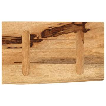 Live Edge Solid Wood Table Top - 40x20 cm | HipoMarket