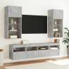 5 Piece TV Wall Units with LED - Concrete Grey | HipoMarket