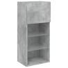 5 Piece TV Wall Units with LED - Concrete Grey | HipoMarket