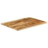 Live Edge Solid Wood Table Top 100x80 cm | Hipomarket