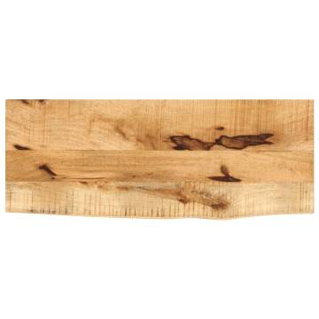 Live Edge Solid Wood Table Top - 90x40 cm | Hipo Market