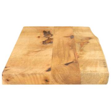 Live Edge Solid Wood Table Top - 90x40 cm | Hipo Market