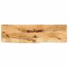  Table Top 110x30x3.8 cm Live Edge Solid Wood Rough Mango Colour natural Size 110 x 30 x 3.8 cm Quantity in Package 1 Material solid rough mango wood 