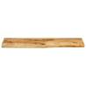 Live Edge Solid Wood Table Top 110x30 cm - Rustic Charm