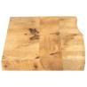 Live Edge Solid Wood Table Top 110x30 cm - Rustic Charm