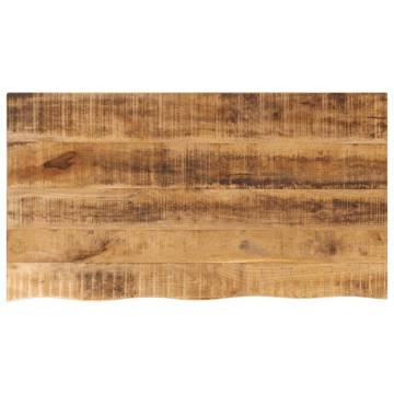 Live Edge Solid Wood Table Top - 100x60x2.5 cm | HipoMarket