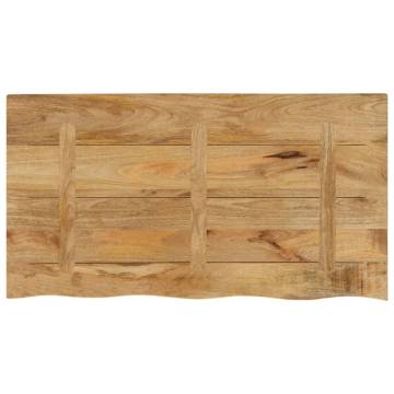 Live Edge Solid Wood Table Top - 100x60x2.5 cm | HipoMarket