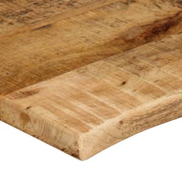 Live Edge Solid Wood Table Top - 100x60x2.5 cm | HipoMarket