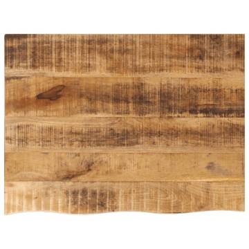 Live Edge Solid Wood Table Top - 70x60 cm | HipoMarket