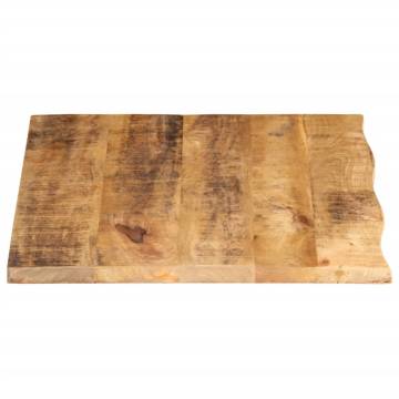 Live Edge Solid Wood Table Top - 70x60 cm | HipoMarket