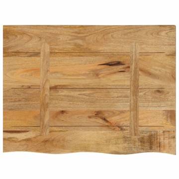 Live Edge Solid Wood Table Top - 70x60 cm | HipoMarket