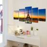 Eiffel Tower Canvas Wall Print Set - 200 x 100 cm | Hipomarket