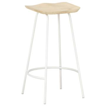 Bar Stools 2 pcs - Solid Mango Wood | Unique Home Decor