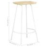 Bar Stools 2 pcs - Solid Mango Wood | Unique Home Decor