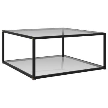 Stylish Transparent Coffee Table - 80x80 cm | HipoMarket