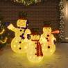 Luxury LED Snowman Family Figures for Christmas Decor