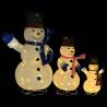 Luxury LED Snowman Family Figures for Christmas Decor