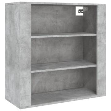 Stylish Highboard in Concrete Grey - Engineered Wood