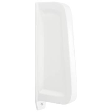 Wall-mounted Urinal Privacy Screen - Ceramic White